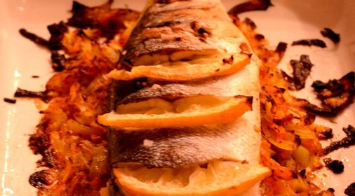 Сибас запеченный в духовке