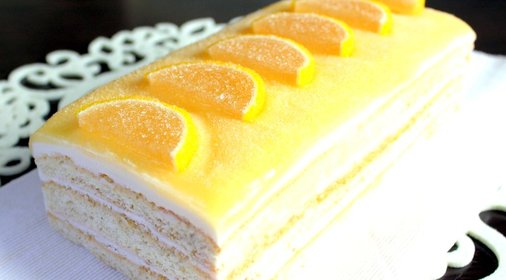 Лимонно-творожный торт