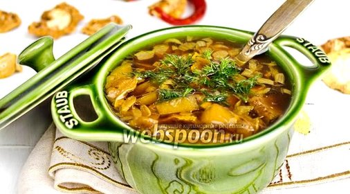 Суп с кабачками сушёными