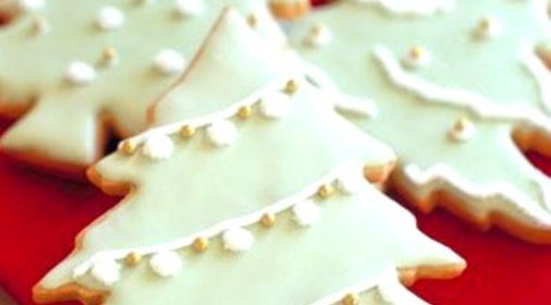 Рождественское ванильное печенье в сахарной глазури