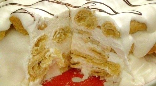 Торт «Поленница» со сметанным кремом