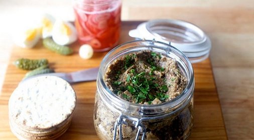 Постная грибная икра