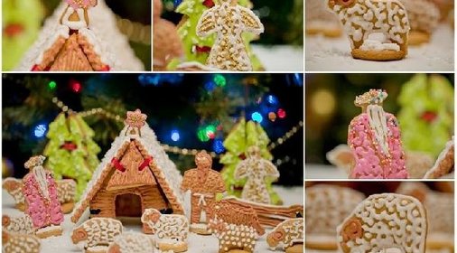 Вертеп из козульного теста