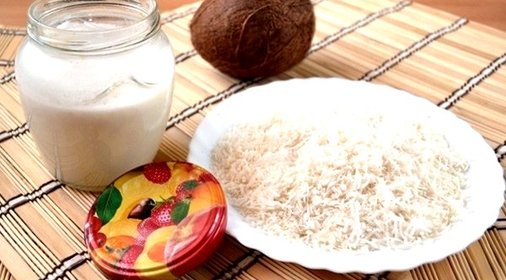 Кокосовое молоко и стружка