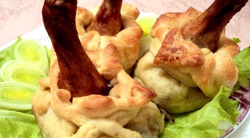 Куриная голень в тесте