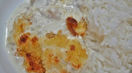 Пангасиус в сливочном соусе