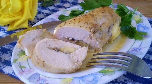 Куриное филе фаршированное