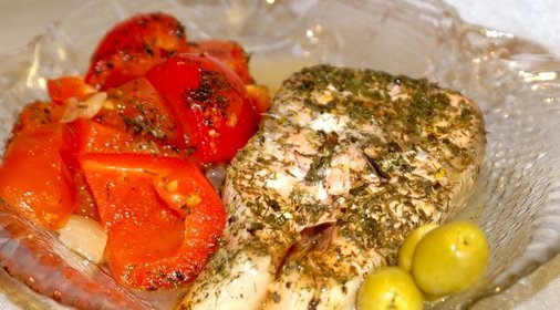 Рыба с овощами