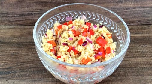 Салат с булгуром и овощами