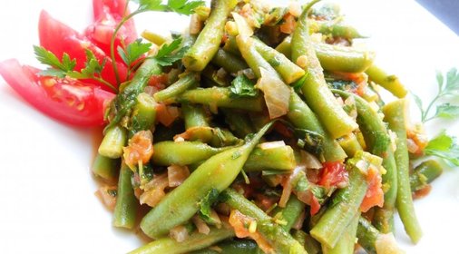 Салат из стручковой фасоли по-гречески