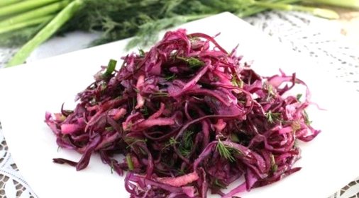 Салат к шашлыку из капусты
