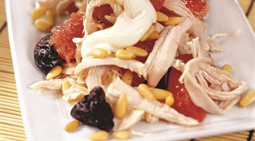 Куриный салат с грейпфрутом