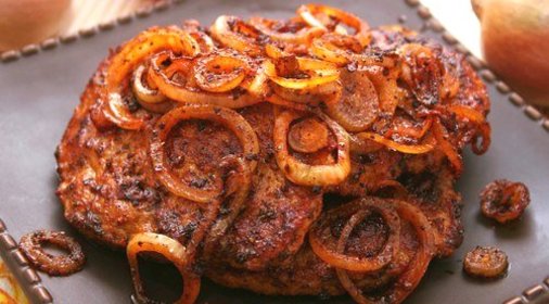 Луковые кольца в соусе для мяса на гриле