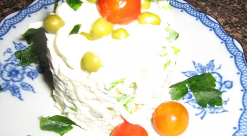 Салат Дайкон с птицей