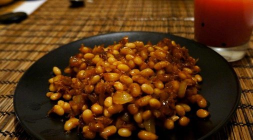 Фасоль в соевом соусе