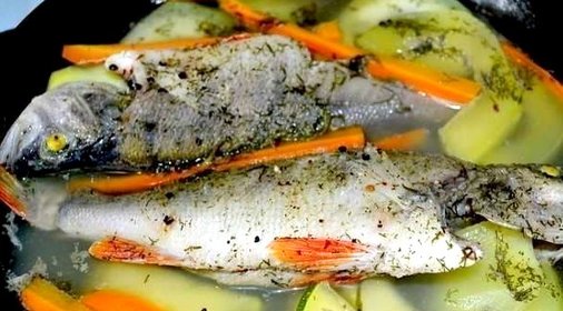 Вареные окуни