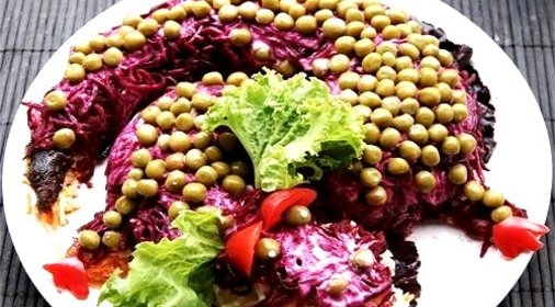 Салат Новогодний дракон