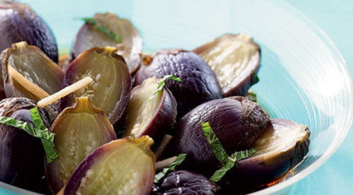 Баклажаны с мятой