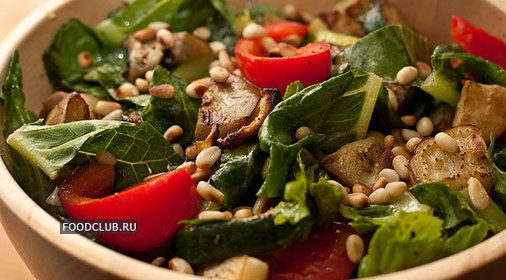 Салат из кабачков с кедровыми орешками