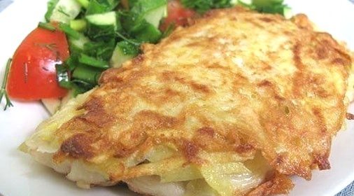 Белая рыба в картофельной корочке