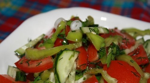 Летний овощной салат