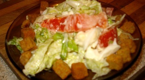 Овощной салат с мясом