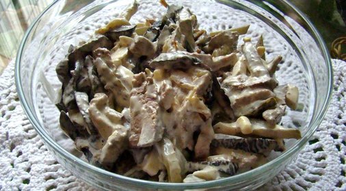 Салат с печенью белорусский