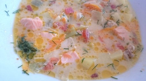 Уха по‑фински «Сливочное озеро»