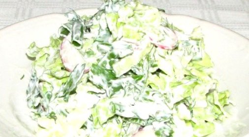 Вегетарианский салат из пекинской капусты