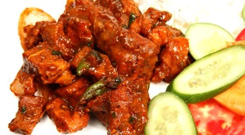 Ягнятина с чили и мятой