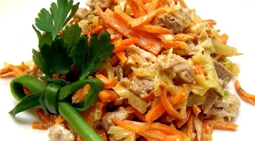 Салат Обжоркa с говядиной