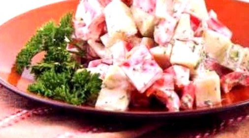 Салат из перца с яблоками