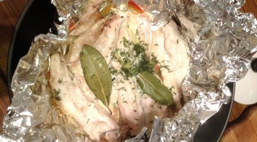 Окунь в фольге