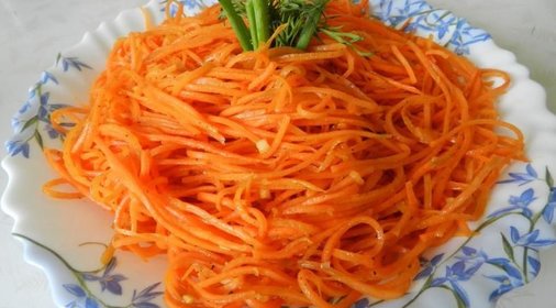 Морковь с чесноком по-корейски