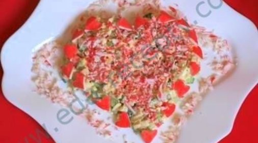 Салат на день Валентина Сердечная симфония