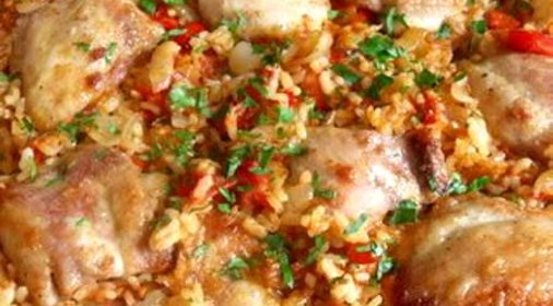 Цыпленок с рисом в горшочке