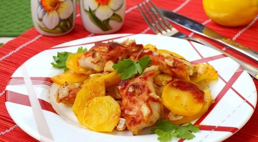 Филе пангасиуса с картофелем в духовке