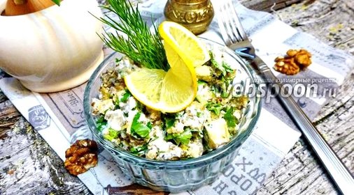 Салат из баклажанов с чесноком