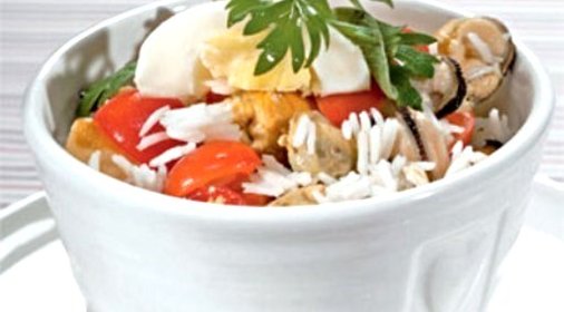 Салат из мидий с ананасом