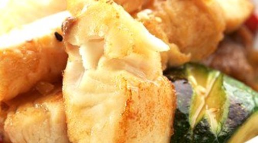 Салат из ставриды с кабачками и помидорами