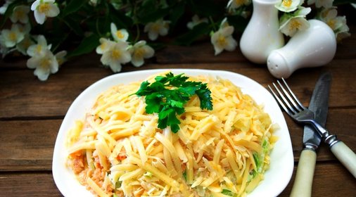 Салат Курица в перьях