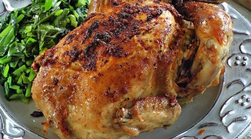 Чесночные цыплята с черемшой