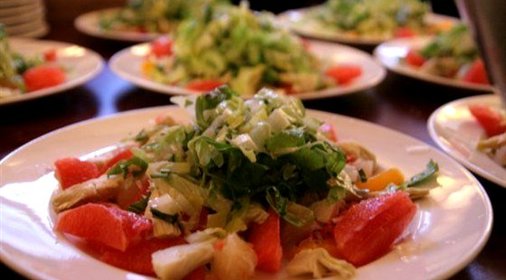 Салат с грейпфрутом и артишоками