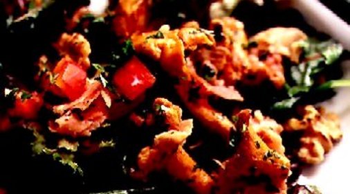 Салат с лисичками