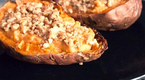 Пюре из батата с коричневым сахаром и шерри