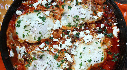 Шакшука с капустой кале