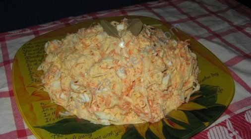 Салат из черной редьки с морковью