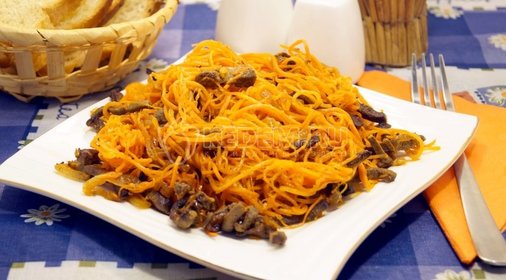 Салат из печени