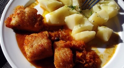 Рыба под томатным соусом