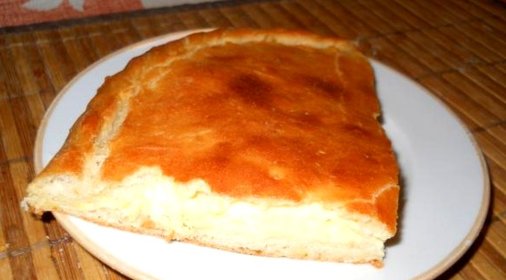 Пирог с плавленым сыром